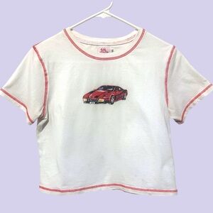 Ian charms sports car baby tee